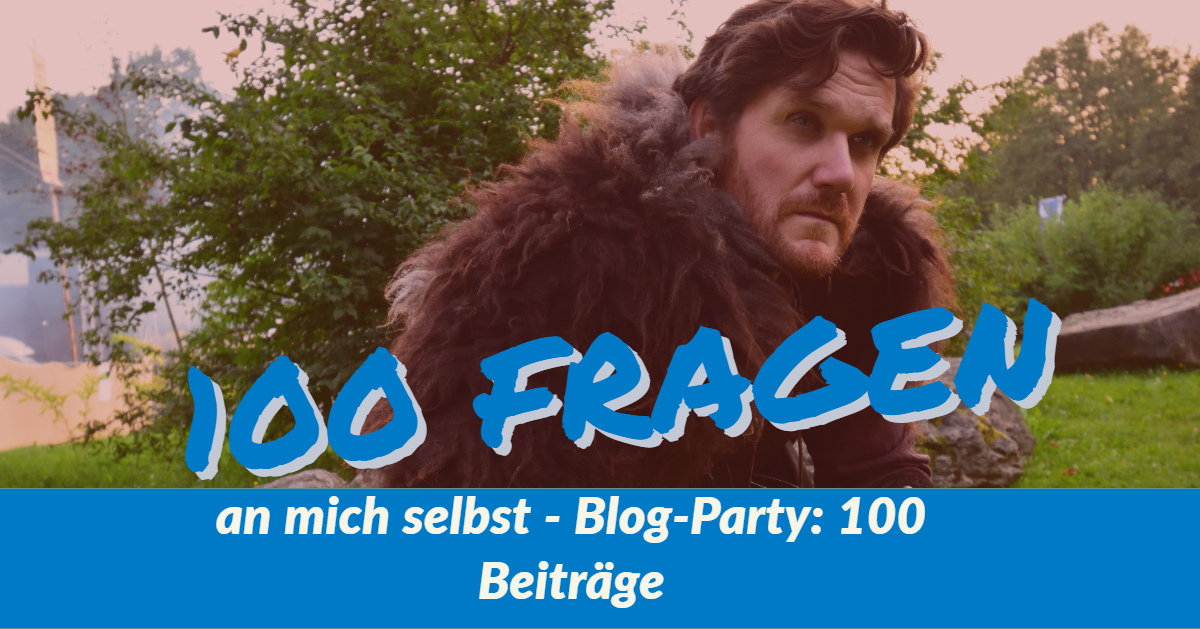 100 Beiträge BlogPirat 100 Fragen an mich selbst! BlogPirat